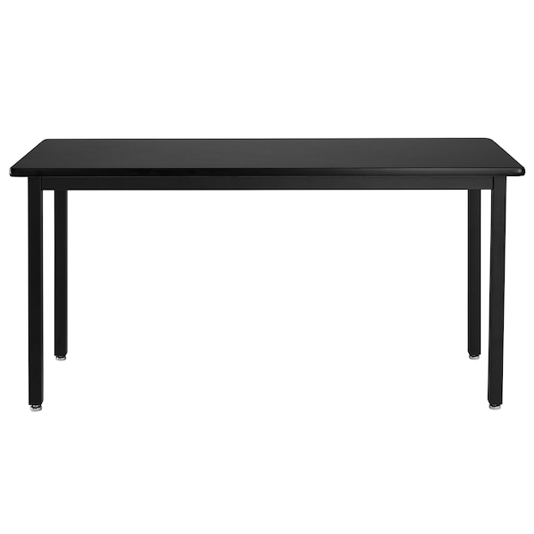 NPS Steel Fixed Height Heavy Duty Table, 30 X 60 X 30, HPL Top, Black Frame